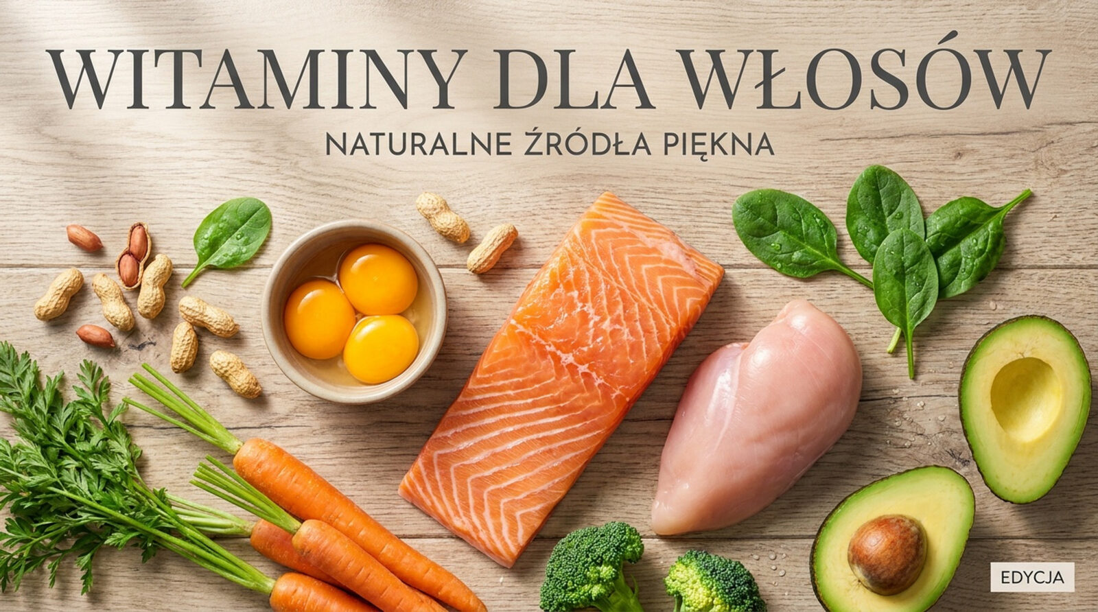 Witaminy na wypadanie włosów: 5 najważniejszych (D3, B3, A, B12, B9)